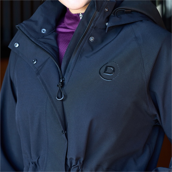 2025 Dublin Womens Wet Weather Long Jacket 1027642 - Black